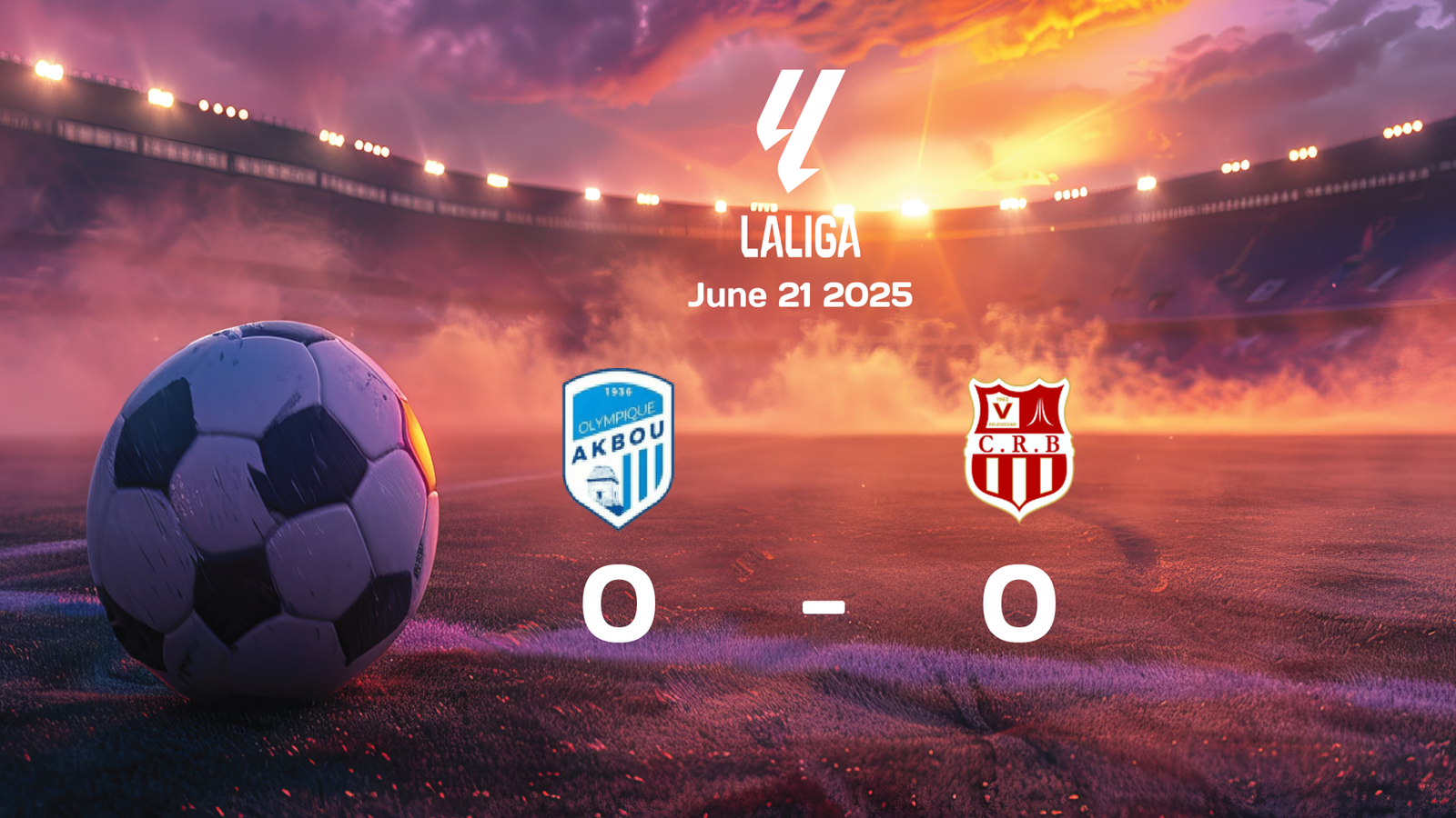 Oued Akbou vs CR Belouizdad Ends in Goalless Draw in Ligue 1 Match on 2025-06-21