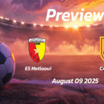 AS Gabes vs ES Tunis: Preview – Team News, Line-ups, Prediction and Tips | August 09 15:30 GMT