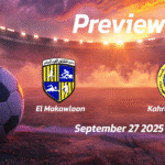 Masr vs Haras El Hodood: Preview – Team News, Line-ups, Prediction, and Tips | September 27 14:00 (GMT)
